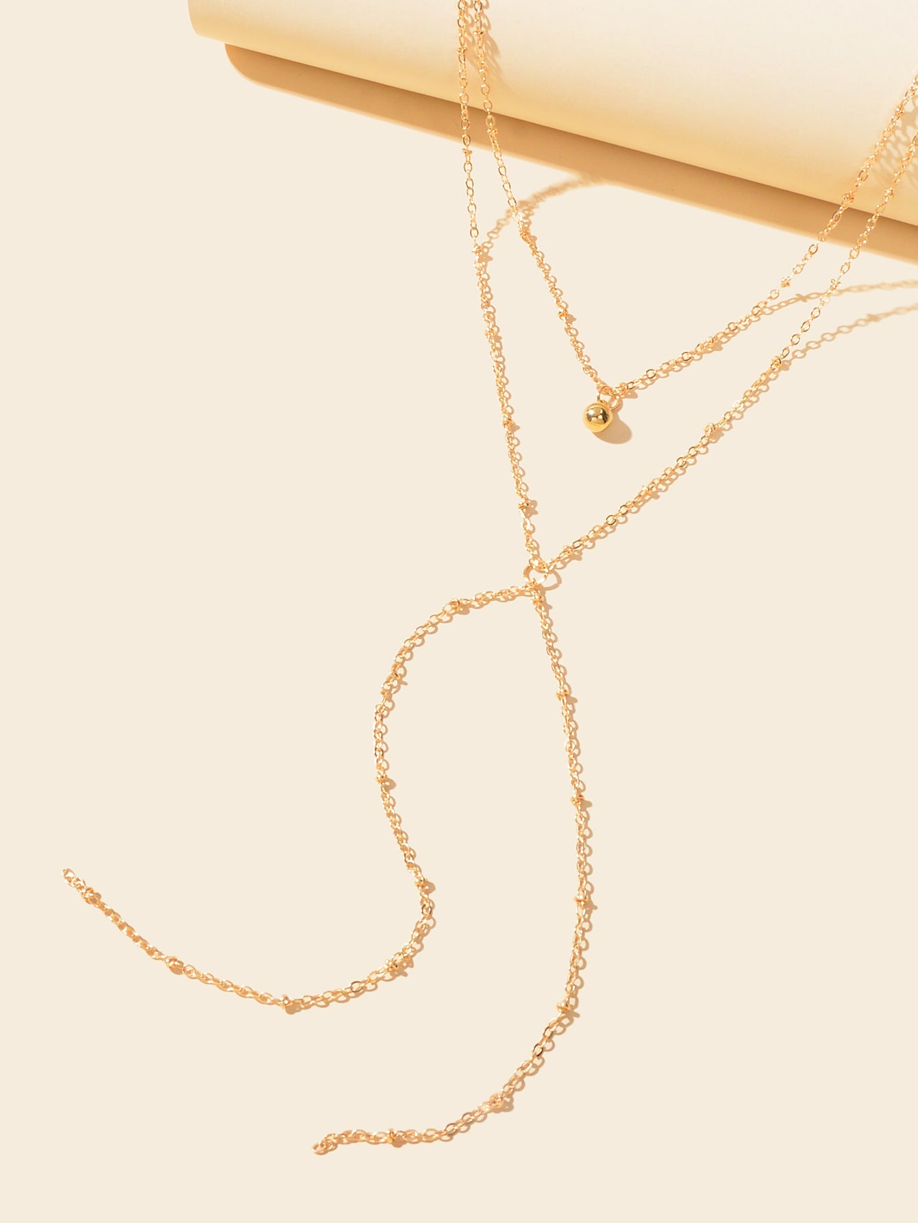 Gold Jewellery Gifts Boho Chic Layering Chain Y Shape Long Lariat Charm Necklace