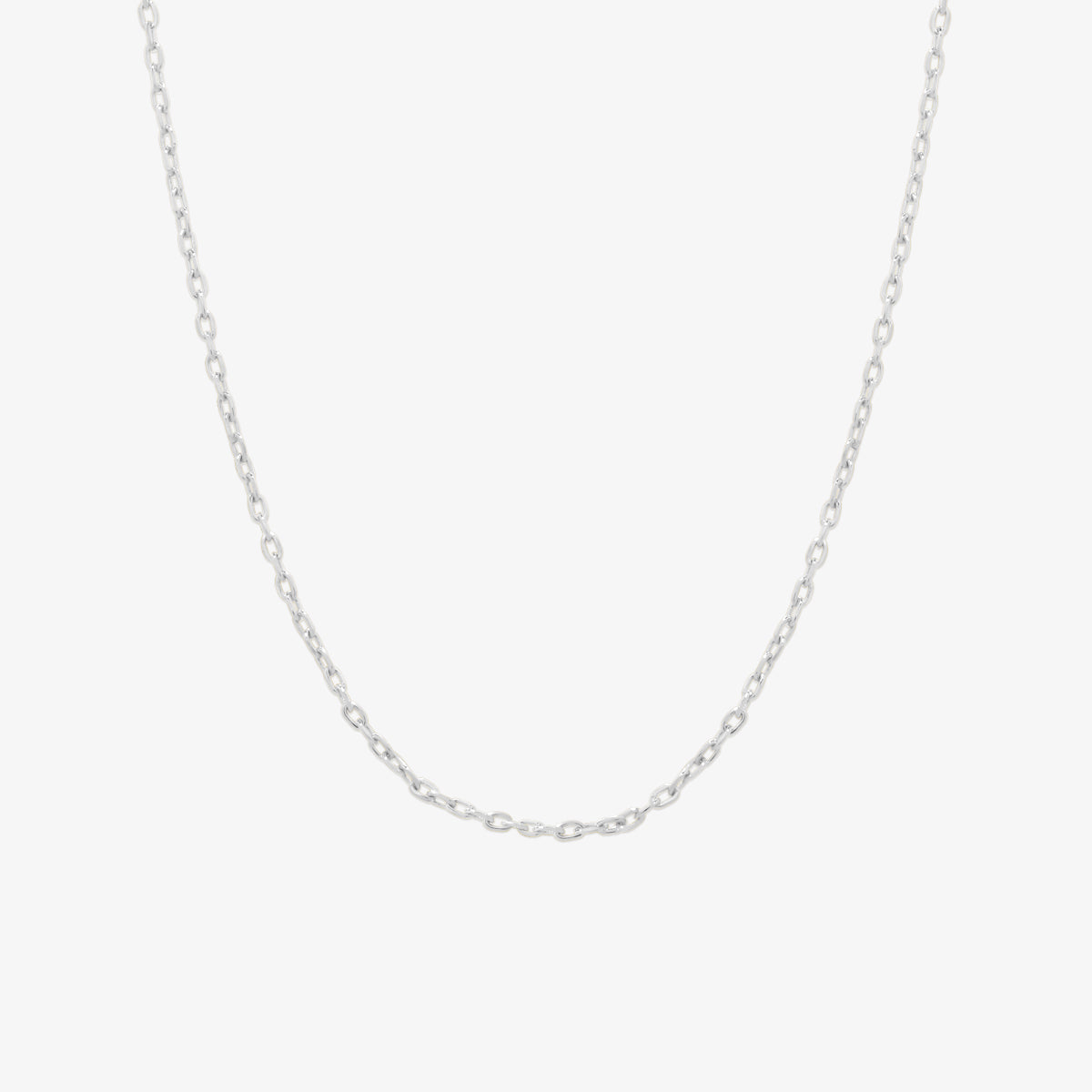 Plain chain necklace