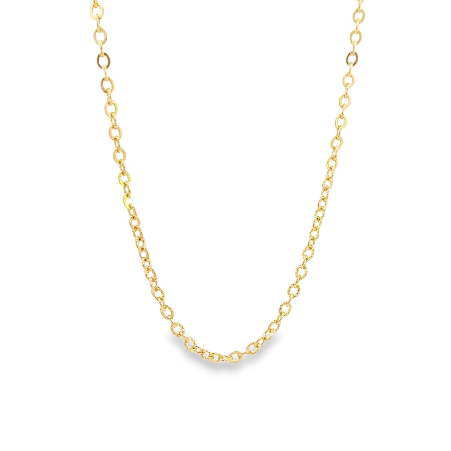 Gold Rolo Chain Necklace