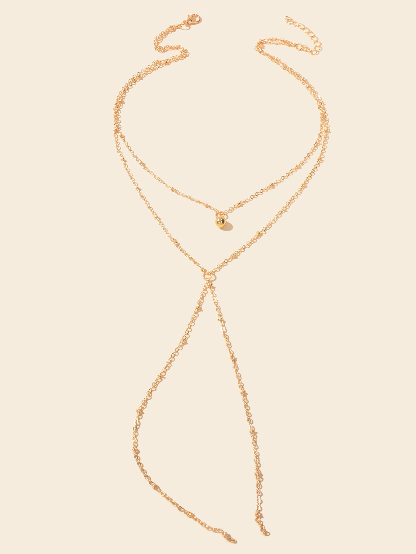 Gold Jewellery Gifts Boho Chic Layering Chain Y Shape Long Lariat Charm Necklace