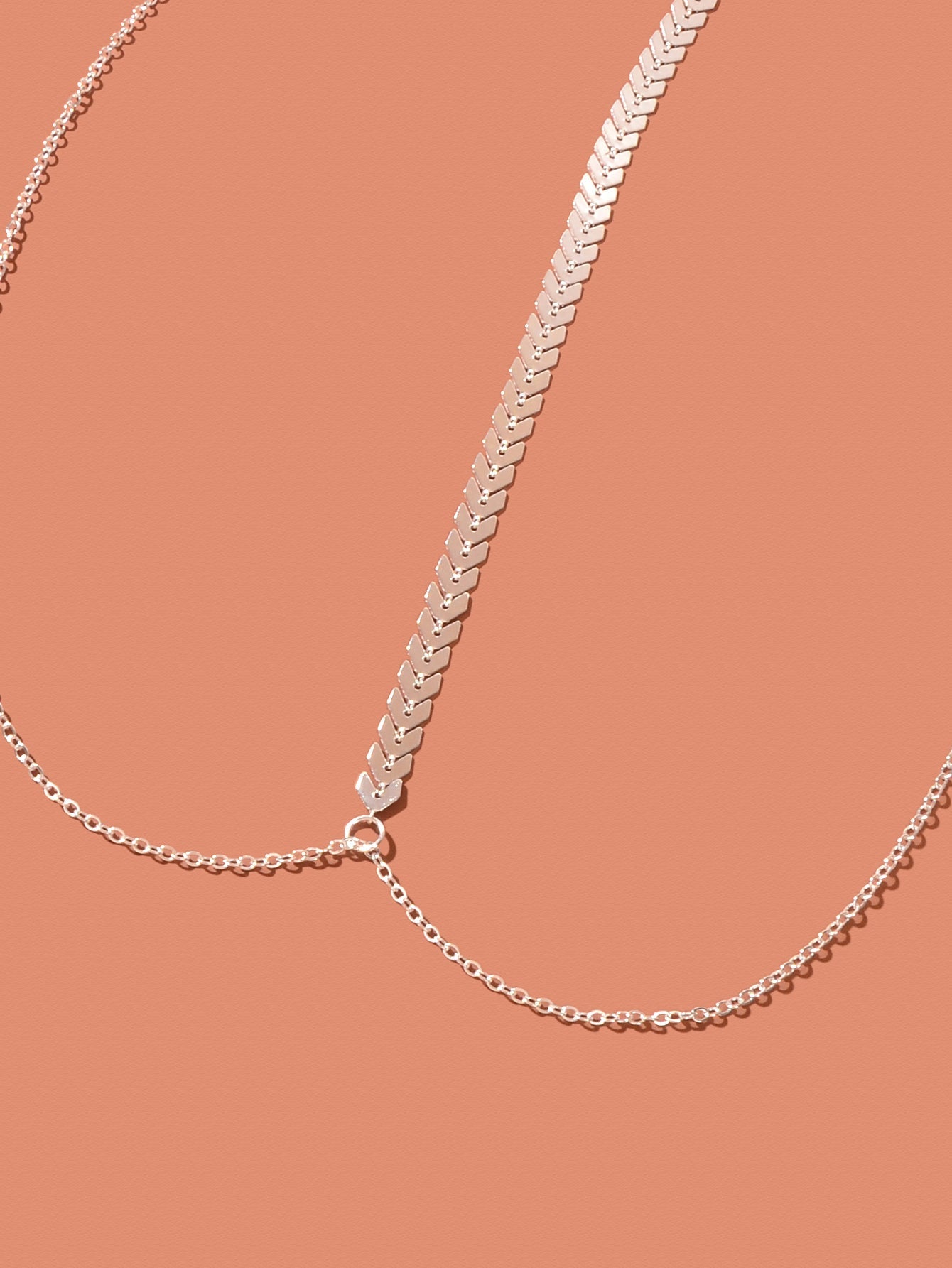 Silver Body Chains Layered Bra Chain Rave Chest Chain Nightclub Body Jewellery