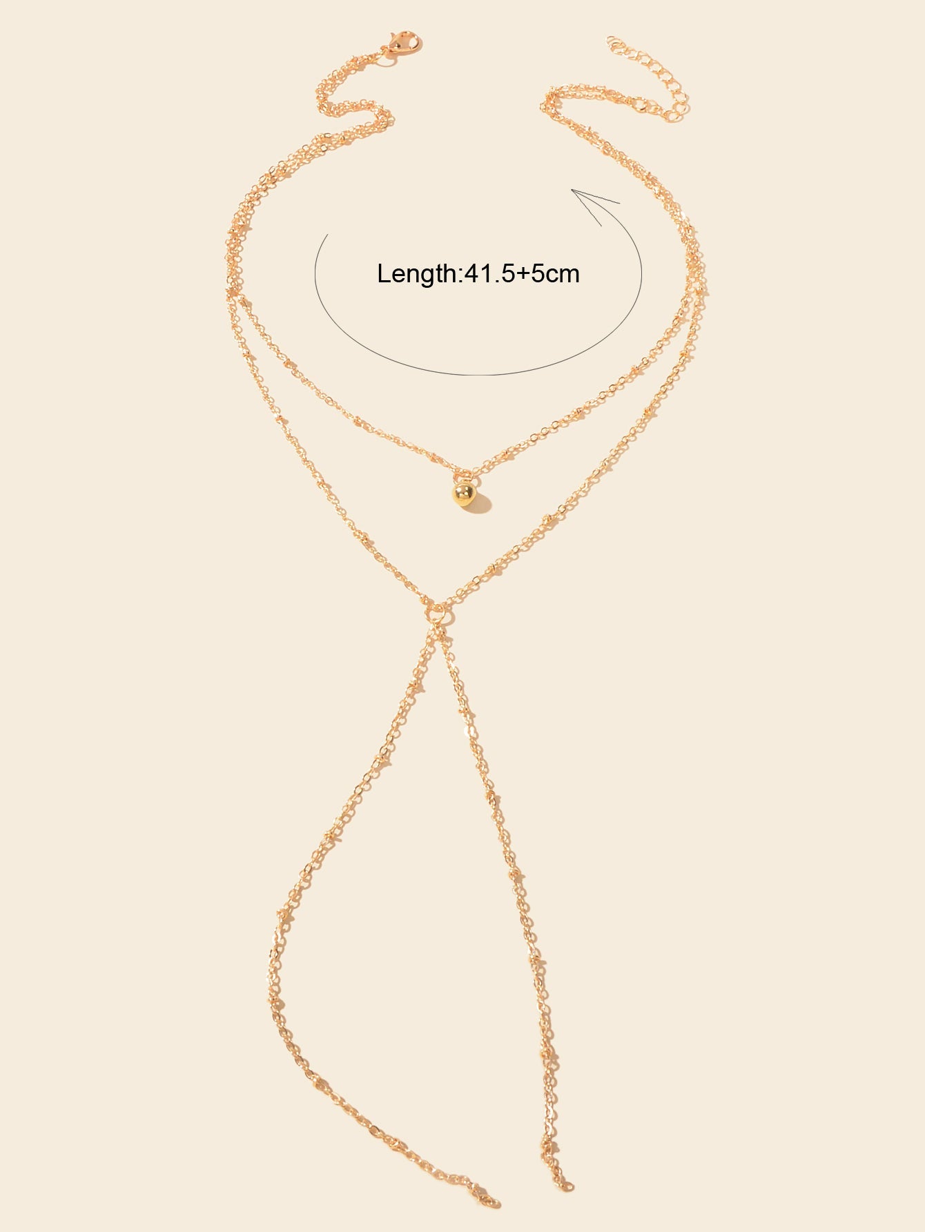 Gold Jewellery Gifts Boho Chic Layering Chain Y Shape Long Lariat Charm Necklace