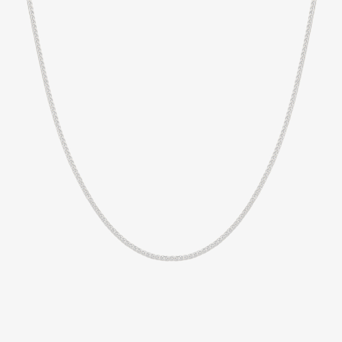 Plain chain necklace