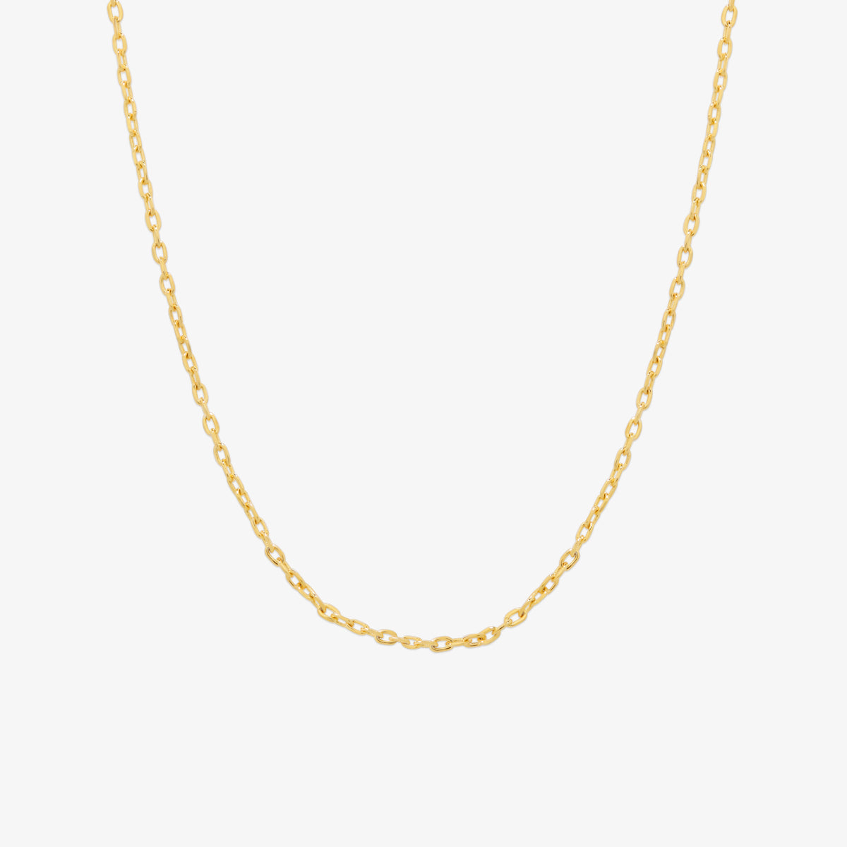 Plain chain necklace